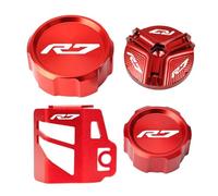 Protezione for serbatoio del liquido freni anteriore e posteriore for moto, tappo di riempimento dell'olio, compatibile con YZFR7, YZF R7, YZF-R7 2021-2024 e 2023.