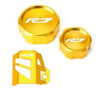 Protezione for serbatoio del liquido freni anteriore e posteriore for moto, tappo di riempimento dell'olio, compatibile con YZFR7, YZF R7, YZF-R7 2021-2024 e 2023.