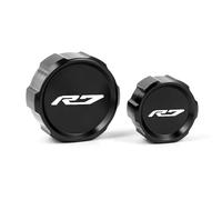 Protezione for serbatoio del liquido freni anteriore e posteriore for moto, tappo di riempimento dell'olio, compatibile con YZFR7, YZF R7, YZF-R7 2021-2024 e 2023.