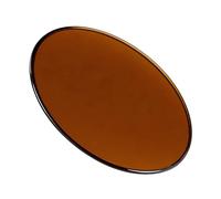 Protezione For Superficie In Vetro Temperato Marrone, Piano Rotondo In Vetro, Con Bordo Lucidato A Matita, For Tavoli Da Pranzo, Tavolini E Piani D'appoggio.(98CM(38.6.5IN))