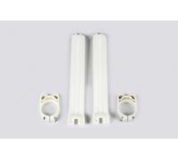 Protezione Forcella Adatto An Kawasaki KX 125 250 500 91-93 Bianco