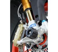 Protezione forcella R&G RACING nera per Aprilia Tuono V4
