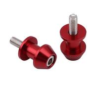 Protezione forcelloni Adatto per supporto universale per moto in alluminio da 8 mm, rocchetti per forcellone, vite scorrevole, accessorio Forcellone Protector(Red)