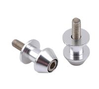 Protezione forcelloni Adatto per supporto universale per moto in alluminio da 8 mm, rocchetti per forcellone, vite scorrevole, accessorio Forcellone Protector(Silver)