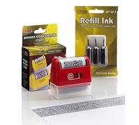 Protezione ID Self Inking Stop Identity Theft cancellare e nascondere Rolling Privacy Stamp & Refill Pack