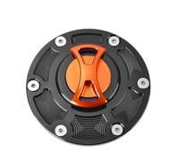 Protezione il coperchio serbatoio dell'olio Per Aprilia RS125 RS250 RS 50 RS 125 250 RSV1000 Per Mille Per Shiver 750 Per Tuono 1000 RS660 RS-660 Copri Tappo Serbatoio Carburante Moto(Arancia)