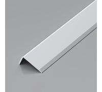 Protezione in alluminio, 90 cm, confezione da 3, rivestimento da parete per pellicce, scale, piastrelle e pareti, facile da installare, argento, 50 x 10 mm, ideale per la sicurezza domestica e la