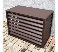 Protezione in alluminio per tutto il tempo, Copertura for aria condizionata esterna, recinzione for la privacy, lega di alluminio multicolore, diverse misure(Bruin,110 * 60 * 80cm)