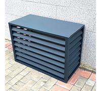 Protezione in alluminio per tutto il tempo, Copertura for aria condizionata esterna, recinzione for la privacy, lega di alluminio multicolore, diverse misure(Dark Gray,100 * 50 * 70cm )