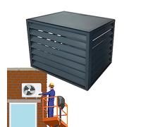 Protezione in alluminio per tutto il tempo, Copertura for condizionatore d'aria esterno in lega di alluminio, schermo for la privacy, multicolore, diverse dimensioni(Grijs)