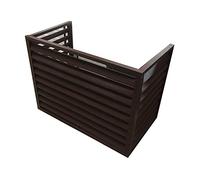 Protezione in alluminio per tutto il tempo, Copertura for condizionatore d'aria esterno, schermo for la privacy, multicolore, diverse misure(Coffee Color,1.5P (3 sides))