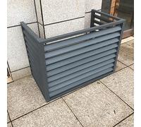 Protezione in alluminio per tutto il tempo, Copertura for condizionatore d'aria esterno, schermo for la privacy, multicolore, diverse misure(Dark Gray,1.5P (3 sides))