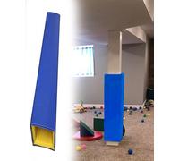 Protezione in schiuma per pali di cantina, per interni ed esterni, protezione per porta da basket, garage, calcio, parcheggio (blu, 28 x 28 cm)