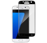 Protezione in vetro temperato curvo Avizar con bordi neri per Samsung Galaxy S7
