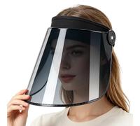 Protezione integrale - Cappello impermeabile antiappannamento con tesa larga | Protezione dal regolabile con una sola mano | Copricapo per uomini e donne per pendolarismo, scuola, pesca