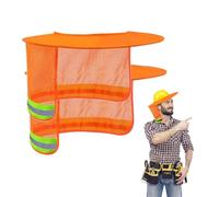 Protezione integrale per elmetto rigido, in rete riflettente, protezione per il collo, protezione per la testa, protezione per la testa, protezione solare leggera ad alta visibilità, resistente ai