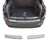 Protezione interna paraurti posteriore adatta per Audi Q4 e-Tron Sportback - Dal 2024+ in acciaio inox opaco protezione per bordo bagagliaio di carico