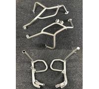 Protezione laterale caduta Motore del motociclo Guard Crash Bar Paraurti Carenatura Barra di Protezione Per BMW Per F650GS Per F700GS Per F800GS 2008-2018 Barre Paramotore Motore(Argento)