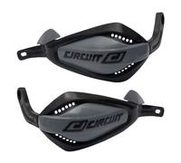 Protezione Mano UV Paio P4 Moto Off Road Manubrio AL Circuito Nero e Grigio