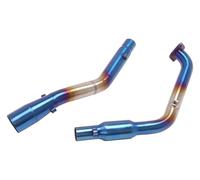 Protezione Marmitta Moto Resistente Per Y&amaha YZF R15 R125 Per MT-15 V3 V4 2020-2024 Moto Escape Collettore Anteriore 51 Mm Silenziatore Scarico Tubo(Blue)