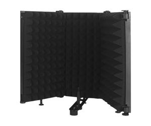 Protezione microfono broadcast: deflettore audio portatile, pannello di smorzamento del rumore, protezione audio per la registrazione, attrezzatura per l'isolamento vocale | Deflettore sonoro portatil