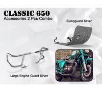 Protezione Motore Evo Con Sumpguard Argento Originale Royal Enfield Classic 650