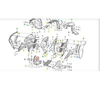 Protezione motore lato destro nero lucido originale Keeway RKF 125