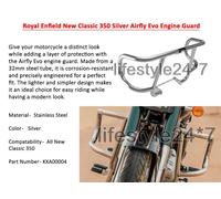 PROTEZIONE MOTORE ORIGINALE ROYAL ENFIELD SILVER AIRFLY EVO per New Classic...