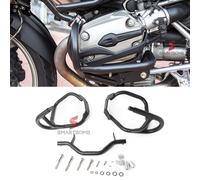 Protezione motore paracilindri tubolare acciaio coppia BLACK BMW R1200GS 04-12
