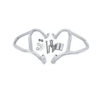 protezione motore per moto Per CFMOTO 450MT 450mt Moto Protezione Motore Stradale Barra di Protezione Paraurti Gabbia Anticaduta Supporto Borse Laterali Paramotore Nero(B-Silver 1 Set)