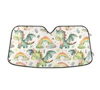 Protezione Parabrezza Protettore Cute Dragons Rainbow Leaves Isolamento Termico Windshield Sunshade Contro I Raggi UV Coprisole Auto per Berline La Maggior Parte dei Veicoli S