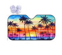 Protezione Parabrezza Protettore Palm Trees Silhouette At Sunset 01 Auto Parasole Interna Resistente Coprisole Auto per Berline La Maggior Parte dei Veicoli S