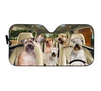 Protezione Parabrezza Protettore Soft Coated Wheaten Terrier Portabile Windshield Sunshade Contro I Raggi UV Coprisole Auto per Mantenere Il Veicolo Fresco Berline S