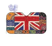 Protezione Parabrezza Protettore Union Jack Flag UK Mandala Art Parasole M