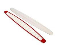 Protezione paraurti Aramox, 1 paio di adesivi antigraffio per paraurti anteriore e posteriore in fibra di carbonio (bianco)