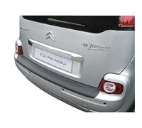 Protezione paraurti posteriore ABS compatibile con Citroën C3 Picasso Nero