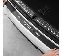 Protezione Paraurti Posteriore Auto per FI-AT 500 500C 500L 500X, Striscia per Bagagliaio in Fibra Carbonio AntiGraffio Adesivi Decorativi Accessori,Black