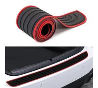 Protezione Paraurti Posteriore Auto per FIAT Panda Cross 319 2014-2023, Protezione Della Soglia Del Bagagliaio Cprotezione Paraurti Posteriore Auto,Red-(104cm-9cm)
