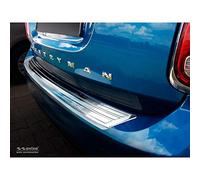 Avisa Protezione paraurti Posteriore in Acciaio Inox Compatibile con Mini Countryman F60 2016- 'Flag/Lines'