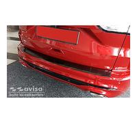 Avisa Protezione paraurti Posteriore in Acciaio Inox Nero Compatibile con Ford Kuga III ST-Line/Hybrid ST-Line 2019- 'Ribs'