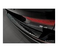 Avisa Protezione paraurti Posteriore in Acciaio Inox Nero Riflettente Compatibile con Volvo V60 II / V60 II Cross Country 2018- & V60 II Plug- in Hybrid/R-Design 2019- 'Ribs'