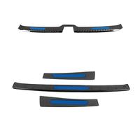 Protezione Paraurti Posteriore Per Bagagliaio Battitacco Decorazione Adesiva Per Volvo XC40 2019-2024(Black blue)