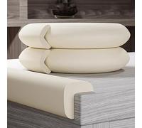 Protezione Per Angoli Da 78,7", Imbottitura In Schiuma Di Sicurezza Per Angoli Vivi A Forma Di L, Paraurti Autoadesivi, Protezione Per Spigoli Di Mobili(Beige,2pcs)