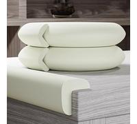 Protezione Per Angoli Da 78,7", Imbottitura In Schiuma Di Sicurezza Per Angoli Vivi A Forma Di L, Paraurti Autoadesivi, Protezione Per Spigoli Di Mobili(White,2pcs)