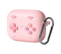 Protezione per auricolari a tema controller, SakuraPowder | Custodia morbida in silicone liquido, gancio per trasporto con clip, tasca portaoggetti, accesso pad