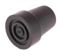 Protezione per bastone da passeggio, Protezioni for bastoni da passeggio 6 pezzi Cuscinetti for punta della stampella multicolore da 19 mm di diametro interno(Black)