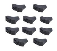 Protezione per bastone da passeggio, Protezioni punta bastone da passeggio nere, confezione da 10 o 20 pezzi, for bastoncini da trekking e stampelle(Black A-10pcs)