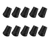 Protezione per bastone da passeggio, Protezioni Punta In Gomma for Bastoni Da Passeggio, Bastoncini Da Trekking E Stampelle Nero 5/10 pz(Black-10pcs)