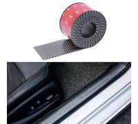 Protezione per Battitacco Auto,Protezioni per davanzali Porta Auto 5CM×3M,Autoadesive Protezione Paraurti Auto Fibra di Carbonio,Gomma Soglia Trim Autoadesive Autoadesivo