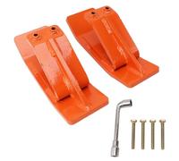 PROTEZIONE PER BENNA PER TRATTORE ROBUSTA PROTEZIONE DEL BORDO IN ACCIAIO NEVE FOGLIE DETRITI PRATO GHIAIA PARCHEGGIO 2 PZ